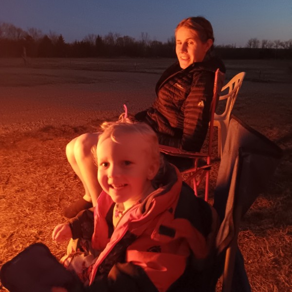 Campfire at the ranch